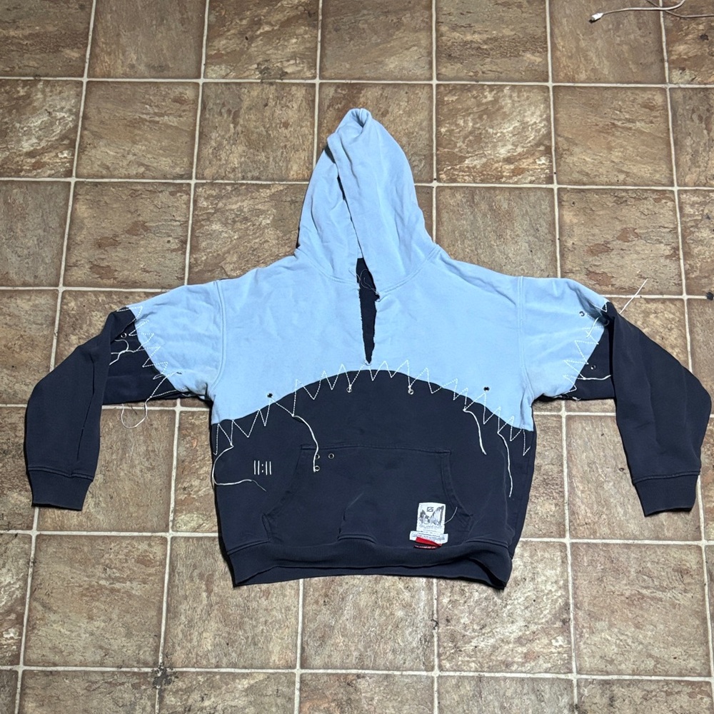Two-Tone Blue and Navy blue Hoodie
